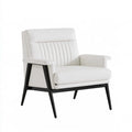 Chaise d'accueil de bureau en cuir, coloris blanc